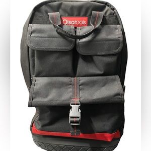 Olsa Tools Tool Backpack Heavy Duty Jobsite Backpack
